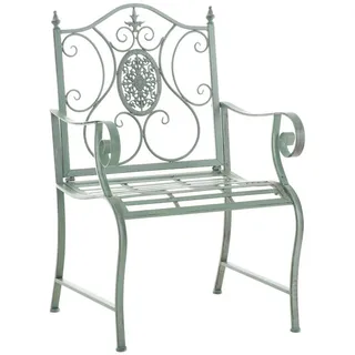 CLP Gartenstuhl Punjab 62 x 62 x 94 cm antik-grün mit Armlehne