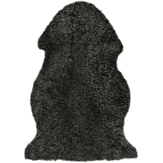 Heitmann-Felle Lammfell Curly Fellteppich 60 x 100 cm Schwarz