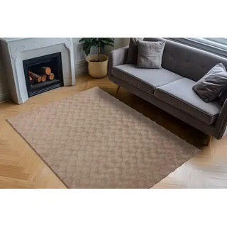 OBSESSION »Diamond Cut 800« rechteckig 30 mm Höhe Uni Farben, Hoch-Tief Effekt, weich & kuschelig,