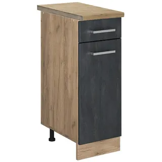 Vicco Schubladenschrank R-Line 30 x 81,6 x 60 cm Schwarz