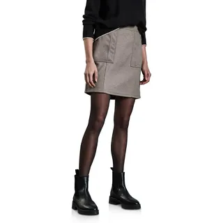 STREET ONE Damen A361630 Knielanger Rock, Breezy Beige Mel., 38W EU