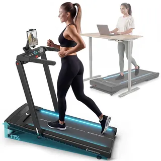Sportstech sTread_Fold_Pro – Klappbares Laufband mit App & 11 % Steigung - Schwarz