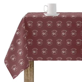 BELUM | harzbeschichtete Tischdecke (kunststoffbeschichtet), 250 x 140 cm, fleckenabweisend, Modell Platform 05; Tischdecke, Baumwolle
