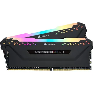 Vengeance RGB PRO schwarz DIMM Kit 32GB, DDR4-3000, CL16-18-18-36 (CMW32GX4M2D3000C16)