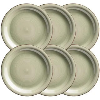 Mäser Speiseteller 27 cm Olivgrün 6er Set