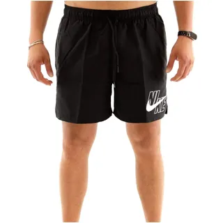 Nike 5 Volley-Shorts Badehose Schwarz XL