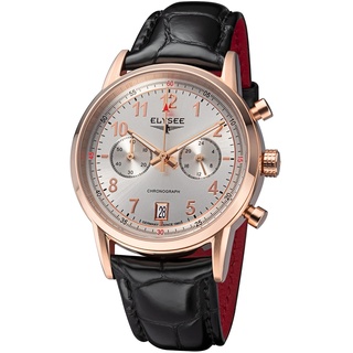 Elysee Herrenuhr The Signature 42 5 ATM Herren Rosegold Silber 80660, 80661, 80662, 80663