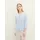 Bluse mit Streifen Brusttaschen Offwhite/Blau Vertikal 40
