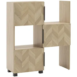 Schildmeyer Piazza Schieberegal 78 x 34,7 x 101,6 cm Braun