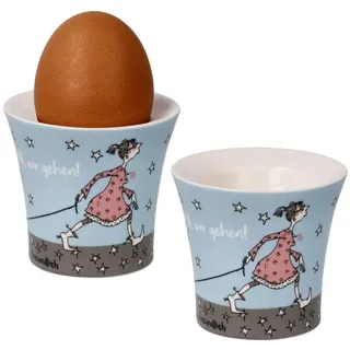 Eierbecher Set Barbara Freundlieb - Die sind doch alle verrückt