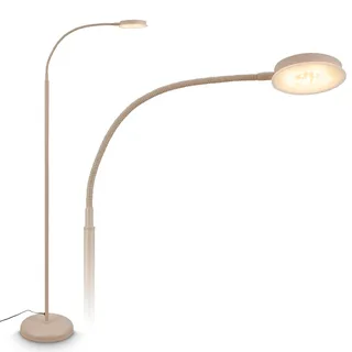 Brilo LED-Stehleuchte Megg Schwenkbar Dimmbar Touch Beige 21 x 150 cm