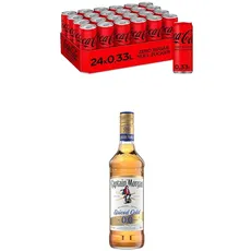 Coca-Cola Zero Sugar (24x 330ml) + Captain Morgan Spiced Gold 0.0% (700ml)