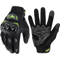 KEMIMOTO Motorradhandschuhe Herren, Motorrad Handschuhe mit Knöchelprotektor und Touchscreen, Sport Handschuhe für Herren und Damen, für Motorrad, Fahrrad, Roller, Jagd