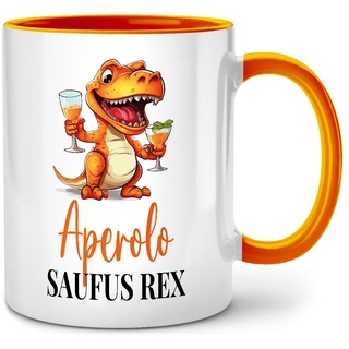 Seness Aperol Saufus Rex Aperolosaufus Tasse mit Spruch lustig, Kaffeetasse, Witzige Alkohol Geschenke für Frauen, Geschenk Kollegin, Holy Aperoli Aperoly Mädelsabend, beste Freundin, Kaffeebecher