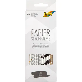 Folia Strohhalme LET ́S GLAM farbsortiert