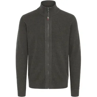 Strickjacke FQ1924 "Strickjacke FQGranby", Herren, Gr. XL, grau (charcoal mix), Obermaterial: 100% Baumwolle CO., Strickjacken Strickjacke