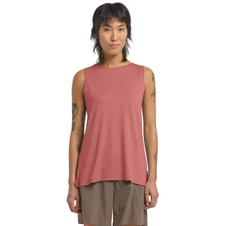 Tanktop JACK WOLFSKIN "TRAVEL TOP W", Damen, Gr. S (36), rot (mineralrot, heather), Obermaterial: 95% Polyester, 5% sonstige Fasern, Tops Tanktop