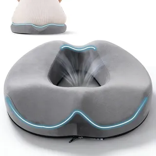 Donut Kissen, Orthopädisches Sitzkissen, HämorrhoidenSteißbein Kissen, Autositzkissen, Rollstuhlsitz, Donut Sitzring, Hämorrhoiden Sitzkissen für Steißbein Entlastung, für Büro, Auto, Rollstuhl