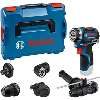 Bosch GSR 12V-32FC inkl. GFA 12-M, GFA 12-X, GFA 12-E, GFA 12-W, GFA 12-H, Zusatzhandgriff, Tiefenmesser + L-BOXX