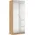 Drehtürenschrank 91 x 210 x 54 Eiche Artisan