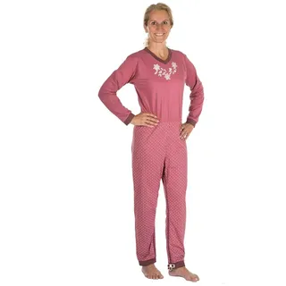 Suprima 4717 Pflege-Schlafanzug lang Blumenranke L, 1 Stück