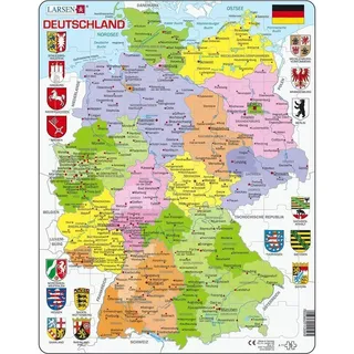 Larsen Puzzle Deutschland Politisch (Kinderpuzzle)