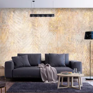 Kunstloft Vliestapete Gold 150/105 cm , Grau, Goldfarben , Textil , 150x1 cm , Tapeten & Wandverkleidungen, Vliestapeten