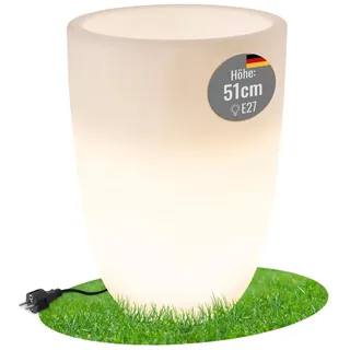 8 seasons design GmbH Shining Curvy Pot M 39 x 51 cm Weiß