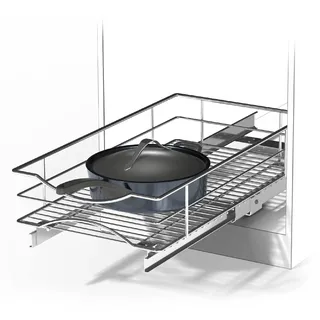 Home Zone Living Ausziehbarer Küchenschrank-Organizer mit einer Ebene der Aufbewahrung, 35,6 cm B x 53,3 cm T