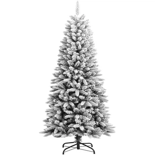 vidaXL Künstlicher Weihnachtsbaum Beschneit 120 cm PVC&PE