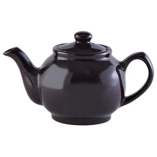 Price & Kensington Englische Teekanne für 2 Tassen, aus hochwertigem Steingut, Teekännchen mit Glanzglasur, rockingham braun, mikrowellen- und spülmaschinenfest, Vintage Teebereiter