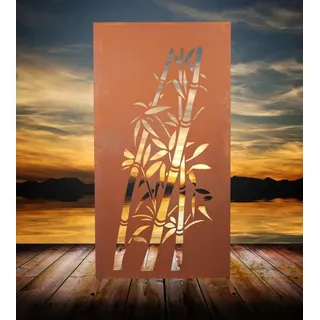 Ferrum Art Design Sichtschutzelement 95 x 180 cm braun Bambus