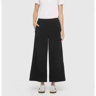 Stretch-Hose MAC "CORALIE cropped", Damen, Gr. 36, N-Gr, schwarz, Web, Obermaterial: 91% Polyester, 9% Elasthan, unifarben, bequem knöchelfrei, Hosen Stretch-Hose, Elastischer Bund, bequeme Passform