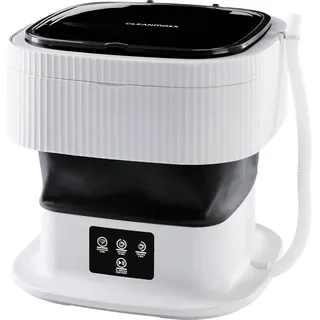 Clean Maxx CLEANmaxx Mini-Waschmaschine ideal für Unterwegs | Mobile Waschmaschine mit 2 Waschprogrammen & einem Schleudergang | Zusammenfaltbar & leise | Für bis zu 1kg Wäsche | Geeignet für Camping & Reisen