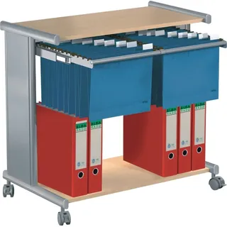 Kerkmann Hängemappenwagen Pragma buche für bis zu 100 Hängemappen