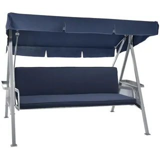 Beautissu Hollywoodschaukelauflage 180 x 50 x 6 cm Dunkelblau 2 St.