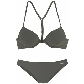 Bruno Banani Push-Up-Bikini Damen Grün 34 Cup A