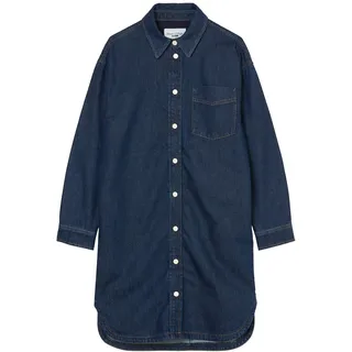 Marc O'Polo Denim Damen Cordkleid aus Bio-Baumwolle Oversize Fit, Blau (Dark Blue Multi 21), XS