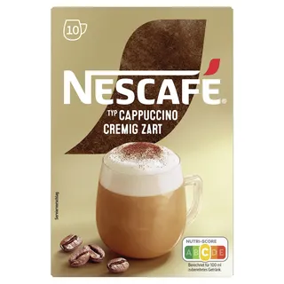 Nescafé Cappuccino Cremig Zart Instant-Kaffee 10 St. à 14 g