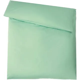 aqua-textil Luxury Bettwäsche zum Kombinieren 155 x 220 cm Deckenbezug Mint Baumwolle Mako Satin Bettbezug