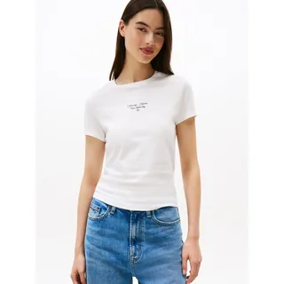 Tommy Hilfiger TJW SLIM ESS LOGO 1 TEE EXT Weiß L