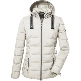 G.I.G.A. DX Damen Steppjacke mit abknöpfbarer Kapuze GW 4 WMN QLTD JCKT, gebrochenes weiss, 42,