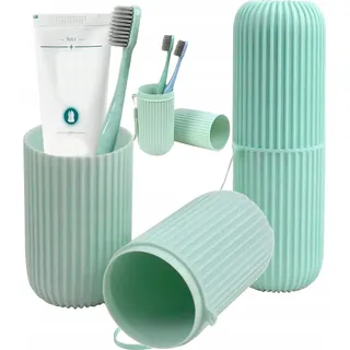 Zahnpflege-Etui - Unterwegs immer bestens ausgestattet - Platzsparend - Vielseitig - Robust - Optimale Mundhygiene - Innovatives Reiseaccessoire