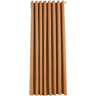 Gardinenbox Vorhang Blickdicht »Newyork« Orange HxB 225x295 cm 1er-Pack Thermo-Gardine Verdunkelungsvorhang Blackout Ösen schalldämmend ÖKOTEX UV-Schutz Raffhalter, 201920600