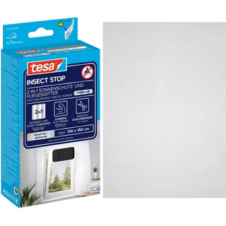 Tesa Fliegenschutzgitter Insect Stop SUN Protect 130 x 150 cm Anthrazit