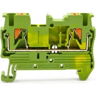 ZUG PT 4-PE gelb-grün Tragschienen-Connector