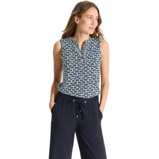 CECIL Damen B321632 Top mit Deko Element, Dark Petrol Blue, M