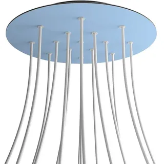 Creative Cables Krovnr4015f114 Xxl Rose-one Rundes Hellblaues Rosen-set - Multicolor - 400 mm