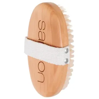 samion | SOFT BODY BRUSH | Massagebürste | bring den Lymphfluss in Schwung | Wachstum neuer Hautzellen | Vegan, Weiss