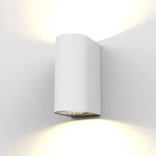 B.K.Licht Außenleuchte Kunststoff, Metall 15,1x6,7x9,2 cm inkl. 5W 400 Lumen weiß